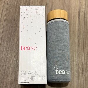 Tease Gray Tumbler with Bamboo Lid